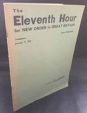 Immagine del venditore per Eleventh Hour - 1935 Volume 1 number 8 venduto da blograrebooks