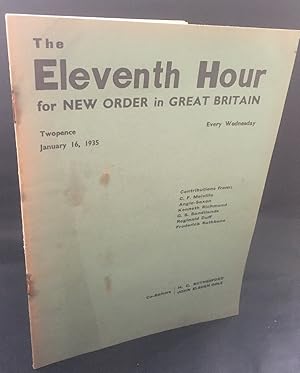 Immagine del venditore per Eleventh Hour - 1935 Volume 1 number 9 venduto da blograrebooks