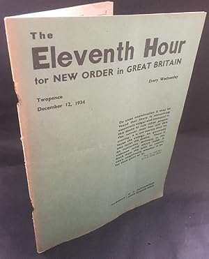 Immagine del venditore per Eleventh Hour - 1935 Volume 1 number 4 venduto da blograrebooks