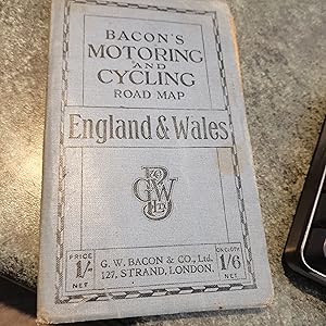 Immagine del venditore per Bacon's Motoring And Cycling Map. England And Wales venduto da SGOIS
