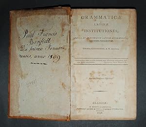 Grammaticae Latinae Institutiones, facili, et ad puerorum captum accommodata, methodo perscriptae.