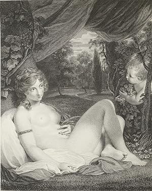 Grafiker des 19. Jahrhunderts , Grafiker des 19. Jahrhunderts. - "Venus und Amor".