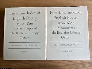 Imagen del vendedor de Oxford First Line Index of English Poetry 1500-1800 a la venta por THE BOOKSNIFFER