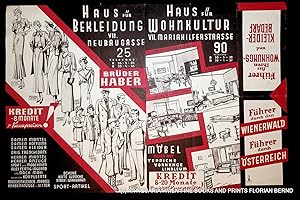 WERBEPLAKAT- Haus für Bekleidung [Wien] Neubaugasse 25 / Haus für Wohnkultur [Wien] Mariahilferst...