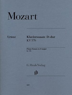 Bild des Verkufers fr Mozart, W: Klaviersonate D-dur KV 576 zum Verkauf von Smartbuy