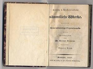 Sämmtliche Werke. 9. Band. Erste vollständige Originalausgabe. Hrsgg. von Ernst Grosse.