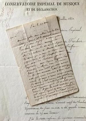 Brief mit eigenhändiger Unterschrift "Sarrette".