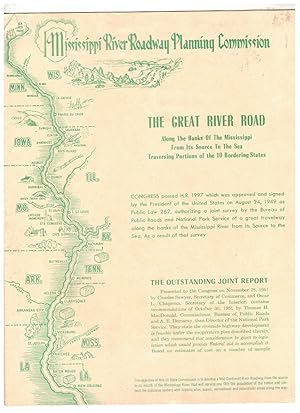 Bild des Verkufers fr The Great River Road: Along the Banks of the Mississippi from its Source to the Sea, Traversing Portions of the 10 Bordering States zum Verkauf von Wickham Books South