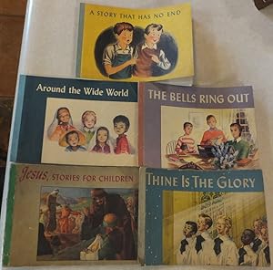 1940's &1950's CHRISTIAN FAITH & LIFE PB CHILDREN'S BOOKS SUNDAY / HOME SCHOOL 5 VOLS