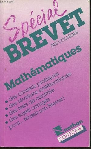 Seller image for Mathmatique- Spcial brevet des collges for sale by Le-Livre