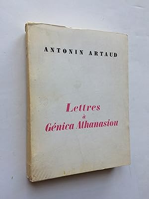 Lettres à Génica Athanasiou