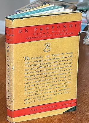Seller image for De Profundis **RARE EARLY MODERN LIBRARY EDITION WITH DUST JACKET IN FINE CONDITION** for sale by The Modern Library