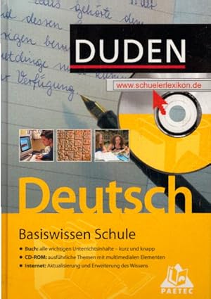 Seller image for Duden Basiswissen Schule - Deutsch, m. CD-ROM for sale by AMAHOFF- Bookstores