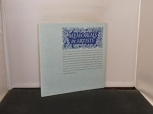 Immagine del venditore per Memorials by Artists A Guide to commissioning memorials venduto da Provan Books