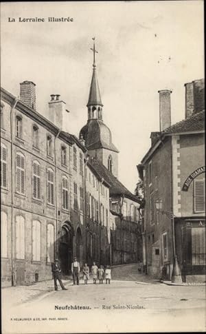 Ansichtskarte / Postkarte Neufchâteau, Lothringen, Vosges, Rue Saint-Nicolas