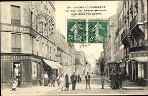 Ansichtskarte / Postkarte Levallois Perret Hauts de Seine, Rue des Freres-Herbert pres de la rue ...
