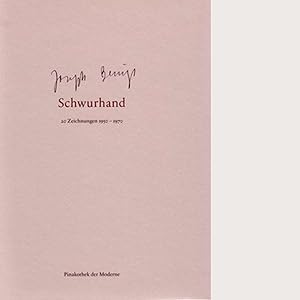 Bild des Verkufers fr Joseph Beuys: Schwurhand 20 Zeichnungen 1950-1970 zum Verkauf von Antiquariat UEBUE