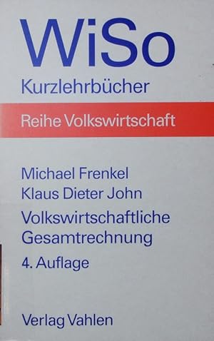 Imagen del vendedor de Volkswirtschaftliche Gesamtrechnung. a la venta por Antiquariat Bookfarm