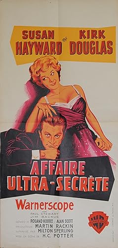 "AFFAIRE ULTRA-SECRÈTE (TOP SECRET AFFAIR)" Réalisé par H.C. POTTER en 1957 avec Kirk DOUGLAS, Su...