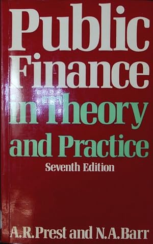 Immagine del venditore per Public finance. In theory and practice. venduto da Antiquariat Bookfarm