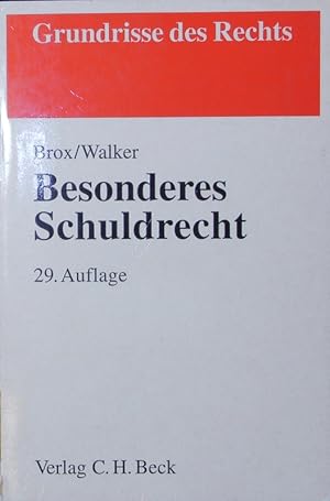 Bild des Verkufers fr Besonderes Schuldrecht. zum Verkauf von Antiquariat Bookfarm