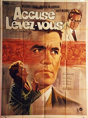 "ACCUSÉ LEVEZ-VOUS (LIFE FOR RUTH)" Réalisé par Basil DEARDEN en 1962 avec Michael CRAIG, Patrick...