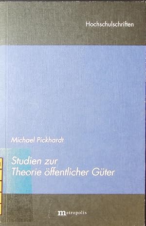 Image du vendeur pour Studien zur Theorie ffentlicher Gter. mis en vente par Antiquariat Bookfarm