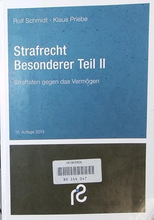 Seller image for Straftaten gegen das Vermgen. for sale by Antiquariat Bookfarm