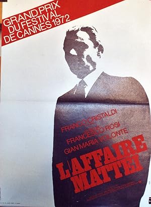 "L'AFFAIRE MATTEI" IL CASO MATTEI / Réalisé par Francesco ROSI en 1972 avec Gian Maria VOLONTE / ...