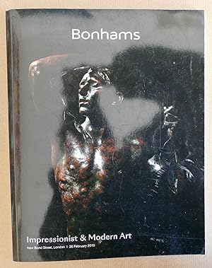Bonhamas, Impressionist & Modern Art. Thursday 28 February, 2019