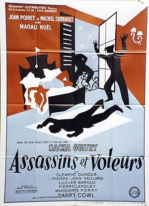 "ASSASSINS ET VOLEURS" Réalisé par Sacha GUITRY en 1957 avec Jean POIRET, Michel SERRAULT, Magali...