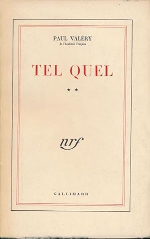 Image du vendeur pour Tel quel. II mis en vente par LIBRAIRIE GIL-ARTGIL SARL