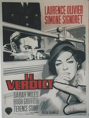 "LE VERDICT (TERM OF TRIAL)" Réalisé par Peter GLENVILLE en 1962 avec Laurence OLIVIER, Simone SI...