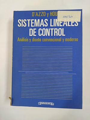 Seller image for SISTEMAS LINEALES DE CONTROL. for sale by TraperaDeKlaus