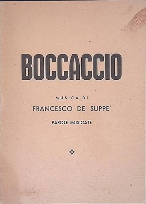 Boccaccio. Musica di Francesco De Suppè. Parole musicate