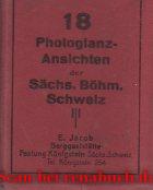 18 Photoglanz-Ansichten der Sächs. Böhm. Schweiz