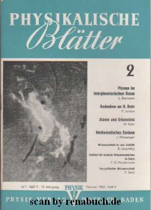Physikalische Blätter, Ausgabe 2/1963