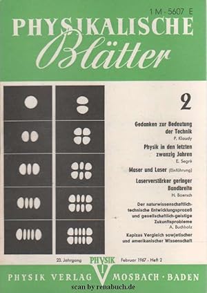 Physikalische Blätter, Ausgabe 2/1967