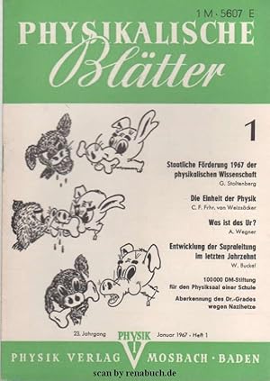 Physikalische Blätter, Ausgabe 1/1967
