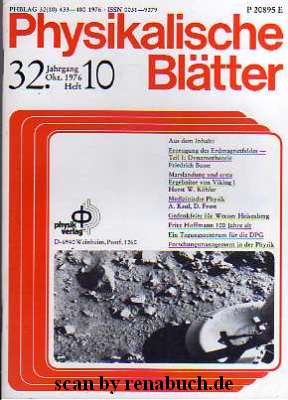 Physikalische Blätter, Heft 10 - 1976