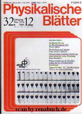 Physikalische Blätter, Heft 12 - 1976