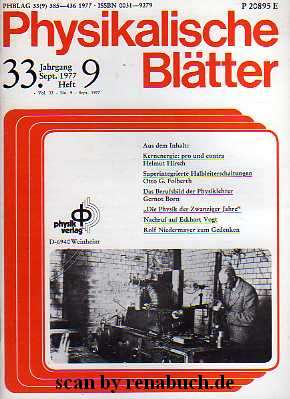 Physikalische Blätter, Heft 9 - 1977