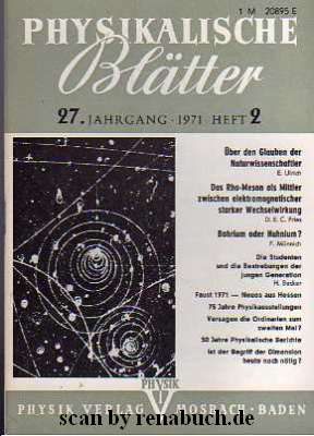 Physikalische Blätter, Heft 2 - 1971