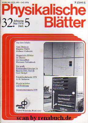 Physikalische Blätter, Heft 5 - 1976