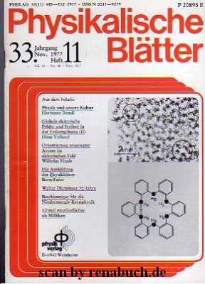 Physikalische Blätter, Heft 11 - 1977