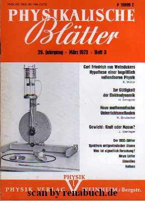 Physikalische Blätter, Heft 3 - 1973