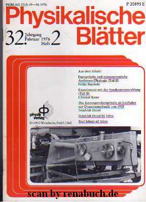 Physikalische Blätter, Heft 2 - 1976