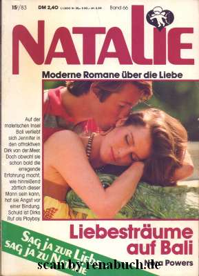Imagen del vendedor de Liebestrume auf Bali Band 66 (15/83) der Reihe "Natalie" a la venta por Werner Hrter-Antiquariat