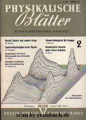 Physikalische Blätter, Heft 2- 1969