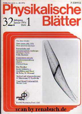 Physikalische Blätter, Heft 1 - 1976
